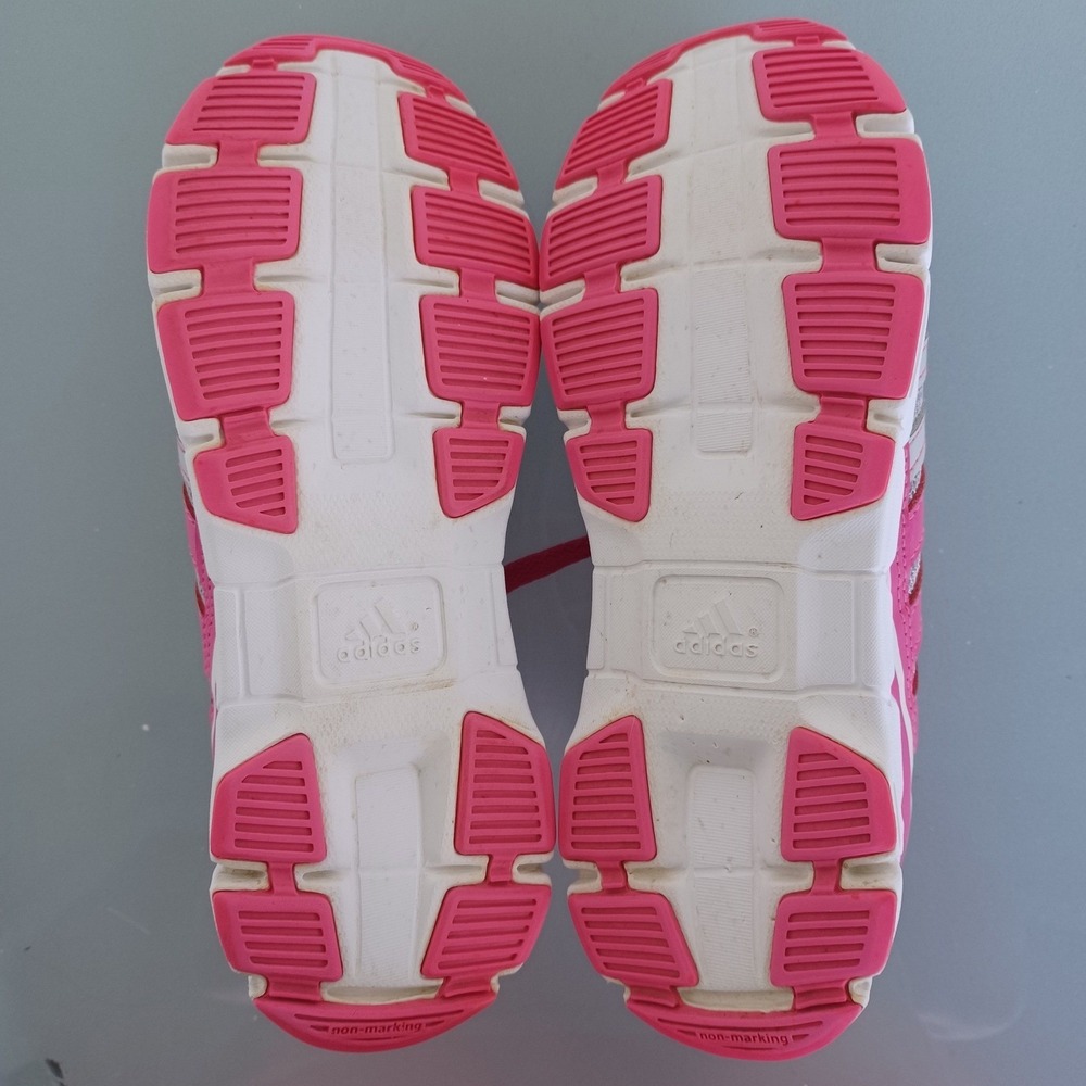 adidas Women's Pink and Gray Athletic Training Sneakers - Picture 4 of 9